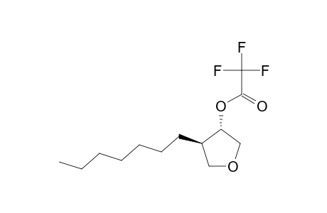 TRANS-3-TRIFLUOROACETOXY-4-HEPTYLTETRAHYDROFURAN