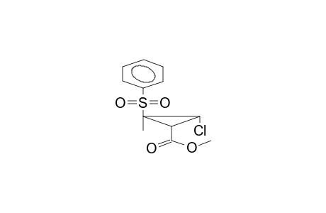 1R-CHLORO-2C-METHOXYCARBONYL-3C-METHYL-3T-PHENYLSULPHONYLCYCLOPROPANE