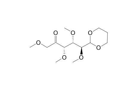 2,3,4,6-TETRA-O-METHYL-D-LYXO-HEXOS-5-ULOSE-PROPANE-1,3-DIYL-DIACETAL