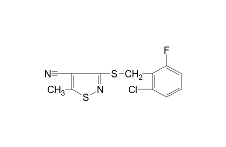 3-[(2-CHLORO-6-FLUOROBENZYL)THIO]-5-METHYL-4-ISOTHIAZOLECARBONITRILE