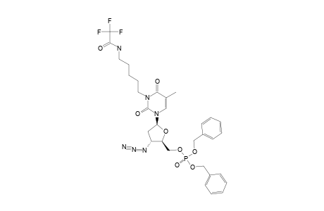 3'-AZIDO-3'-DEOXY-5'-O-(BIS-BENZYLOXY-PHOSPHORYL)-N(3)-[1-[5-(2,2,2-TRIFLUORO-ACETYLAMINO)-PENTYL]]-THYMIDINE