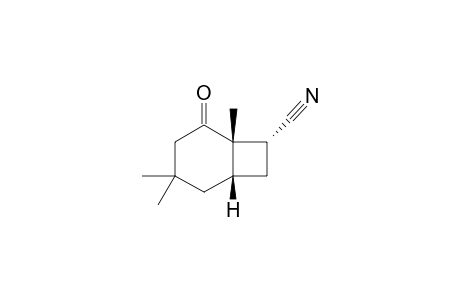 1-ALPHA,6-ALPHA-3,3,6-TRIMETHYL-5-OXOBICYCLO-[4.2.0]-OCTANE-7-ENDO-CARBONITRILE