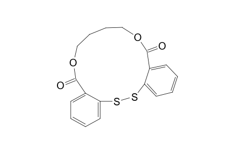 2,2'-DITHIODIBENZOIC ACID, TETRAMETHYLENE ESTER