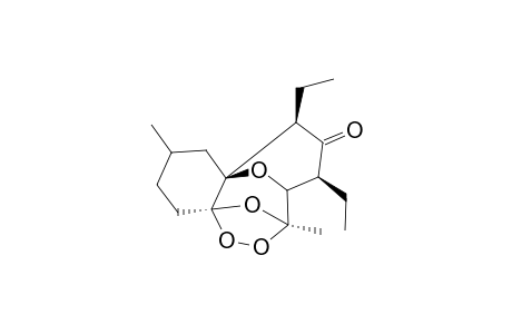 OZONIDE-OF-9-ALPHA,11-ALPHA-DIETHYL-2,6-DIMETHYL-12-OXATRICYCLO-[6.3.1.0(3,8)]-DODEC-2-EN-10-ONE;MAJOR-ISOMER