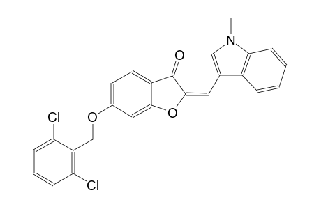 3(2H)-benzofuranone, 6-[(2,6-dichlorophenyl)methoxy]-2-[(1-methyl-1H-indol-3-yl)methylene]-, (2E)-