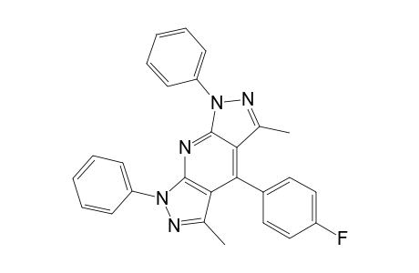 4-(4'-FLUOROPHENYL)-3,5-DIMETHYL-1,7-DIPHENYL-BISPYRAZOLO-[3,4-B;4',3'-E]-PYRIDINE