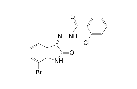 2-Chlorobenzoic acid, (7-bromo-2-oxo-1,2-dihydro-indol-3-ylidene)hydrazide