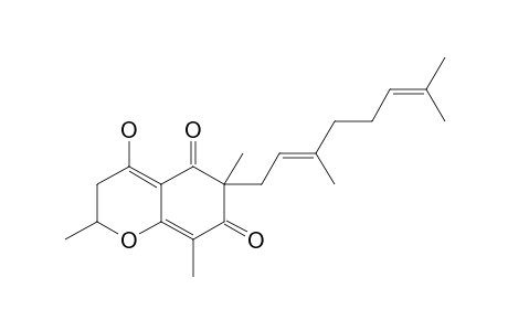 4-HYDROXY-2,6,8-TRIMETHYL-6-(3,7-DIMETHYL-2,6-OCTADIENYL)-2H-1-BENZOPYRAN-5,7-(3H,6H)-DIONE