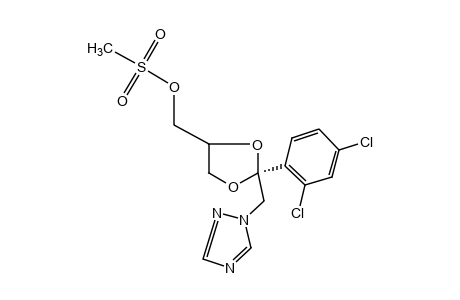 2-(2,4-dichlorophenyl)-2-[(1H-1,2,4-triazol-1-yl)methyl]-1,3-dioxolane-4-methanol, methanesulfonate (ester)