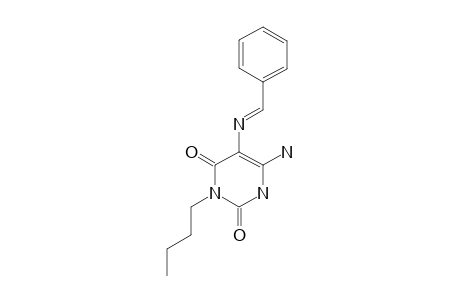 6-AMINO-5-BENZYLIDENAMINO-3-BUTYLURACIL