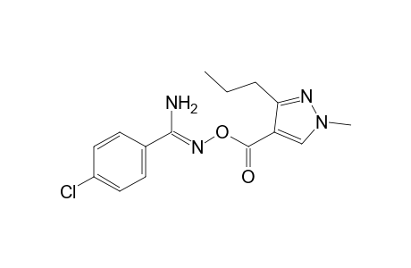 p-chloro-O-[(1-methyl-3-propylpyrazol-4-yl)carbonyl]benzamidoxime