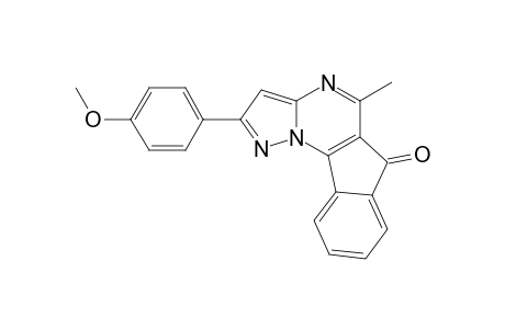 2-(4-METHOXYPHENYL)-5-METHYL-6H-INDENO-[2,1-E]-PYRAZOLO-[1,5-A]-PYRIMIDIN-6-ONE