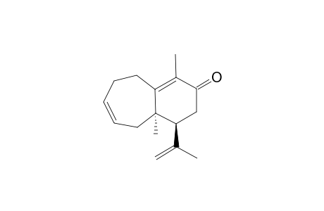 (+)-(1R,11S)-1,8-DIMETHYL-11-ISOPROPENYLBICYCLO-[5.4.0]-UNDECA-3,7-DIENE-9-ONE