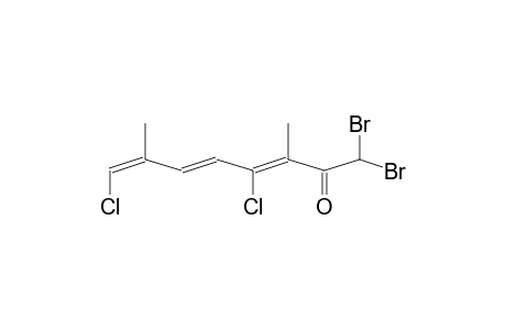 3,5,7-OCTATRIEN-2-ONE, 1,1-DIBROMO-3,7-DIMETHYL-