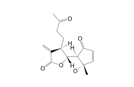 (4R*,5R*)-DIHYDRO-5-[(1R*,2S*)-2-HYDROXY-2-METHYL-5-OXO-3-CYCLOPENTEN-1-YL]-3-METHYLENE-4-(3-OXOBUTYL)-2(3H)-FURANONE