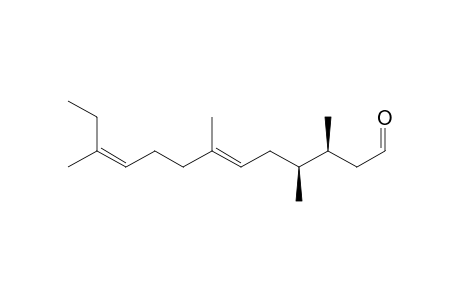 (+)-Faranal (3S,4R,6E.10Z)-3,4,7,11-Tetramethyltrideca-6,10-dienal