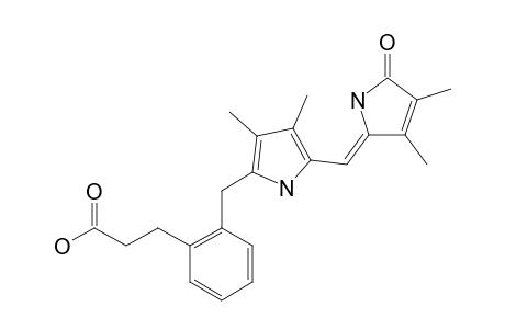 HEMIRUBIN;9-[2-(2-CARBOXYETHYL)-BENZYL]-2,3,7,8-TETRAMETHYLDIPYRRINONE