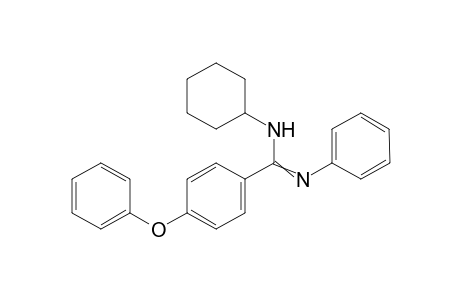 N-Cyclohexyl-4-phenoxy-N'-phenylbenzimidamide