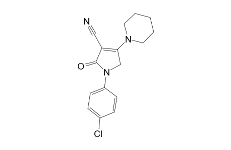 1-(4-CHLOROPHENYL)-2-OXO-4-PIPERIDIN-1-YL-2,5-DIHYDRO-1H-PYRROL-3-CARBONITRILE