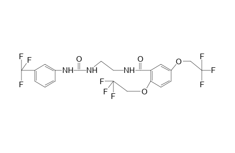 1-{2-[2,5-BIS(2,2,2-TRIFLUOROETHOXY)BENZAMIDO]ETHYL}-3-(alpha,alpha,alpha-TRIFLUORO-m-TOLYL)UREA