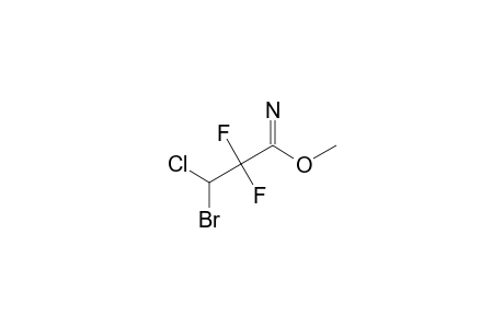 3-BROMO-3-CHLORO-2,2-DIFLUOROPROPIONIMIDIC-ACID-METHYLESTER