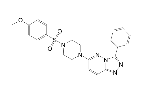 [1,2,4]triazolo[4,3-b]pyridazine, 6-[4-[(4-methoxyphenyl)sulfonyl]-1-piperazinyl]-3-phenyl-