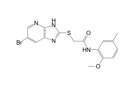 2-[(6-bromo-3H-imidazo[4,5-b]pyridin-2-yl)sulfanyl]-N-(2-methoxy-5-methylphenyl)acetamide