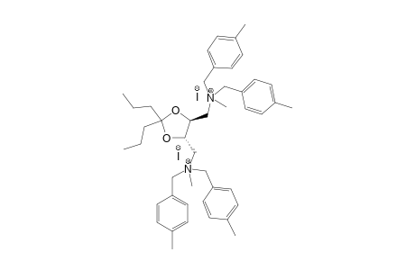 (4S,5S)-N,N'-DIETHYL-N,N,N',N'-TETRAKIS-[(4-METHYLPHENYL)-METHYL]-2,2-DIPROPYL-1,3-DIOXOLANE-4,5-DIMETHANAMINIUM-DIIODIDE