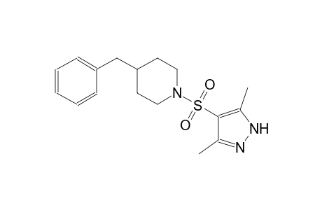 4-benzyl-1-[(3,5-dimethyl-1H-pyrazol-4-yl)sulfonyl]piperidine