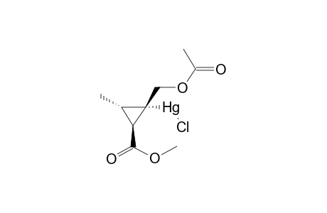 TRANS-2-CHLOROMERCURO-CIS,TRANS-2-ACETOXYMETHYL-3-METHYLCYCLOPROPANECARBOXYLIC ACID, METHYL ESTER