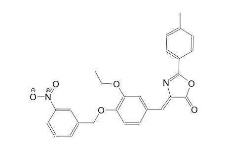 (4Z)-4-{3-ethoxy-4-[(3-nitrobenzyl)oxy]benzylidene}-2-(4-methylphenyl)-1,3-oxazol-5(4H)-one