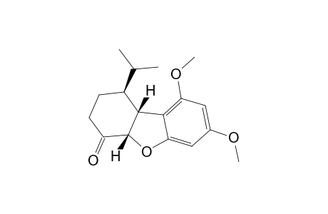 RAC-(1R,4AR,9BS)-7,9-DIMETHOXY-1-(1-METHYLETHYL)-1,2,3,4,4A,9B-HEXAHYDRODIBENZOFURAN-4-ONE