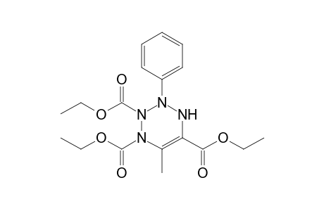 Triethyl 6-methyl-3-phenyl-1,2,3,4-tetrahydro-1,2,3,4-tetrazine-1,2,5-tricarboxylate