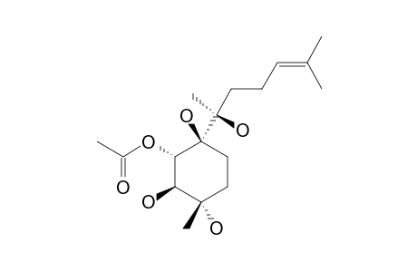 (REL)-(1R*,2R*,3R*,6R*,7R*)-1,2,3,6,7-PENTAHYDROXY-1-ACETOXY-BISABOL-10(11)-ENE