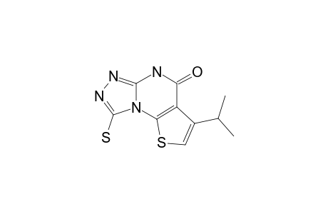 6-ISOPROPYL-3-MERCAPTOTHIENO-[3,2-E]-[1,2,4]-TRIAZOLO-[4,3-A]-PYRIMIDIN-5(1H)-ONE