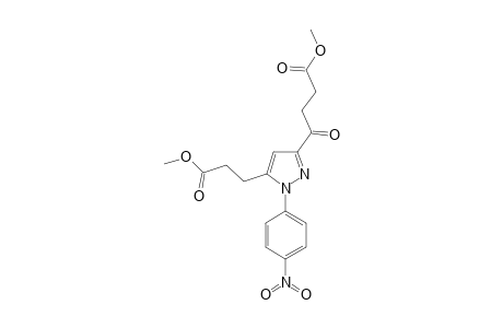 5-(2-METHOXYCARBONYLETHYL)-3-(3-METHOXYCARBONYL-1-OXOPROPYL)-1-(4-NITROPHENYL)-PYRAZOLE