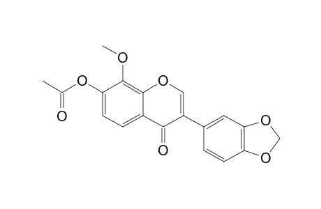 8-METHOXY-7-ACETOXY-3',4'-METHYLENDIOXY-ISOFLAVON