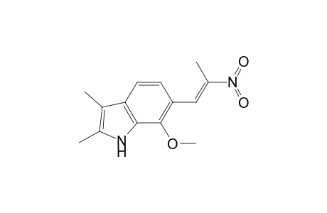 7-Methoxy-6-(E-2-nitropropen-1-yl)-2,3-dimethylindole