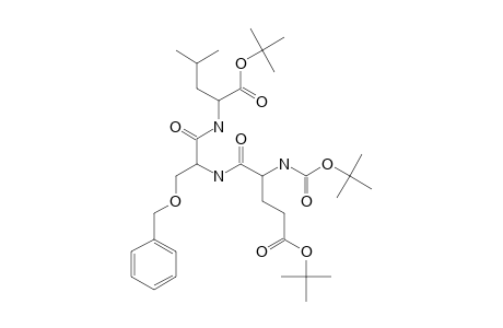 N-(ALPHA)-(TERT.-BUTOXYCARBONYL)-O-(TERT.-BUTYL)-GLUTAMYL-O-(BENZYL)-SERYLLEUCINE-TERT.-BUTYLESTER