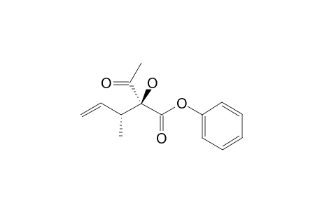 (2R*,3S*)-PHENYL-2-ACETYL-2-HYDROXY-3-METHYLPENT-4-ENOATE