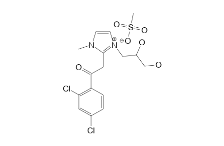 1-METHYL-2-(2,4-DICHLOROPHENYL)-3-[(2,3-DIHYDROXY)-1-PROPYL]-IMIDAZOLIUM_METHANESULFONATE