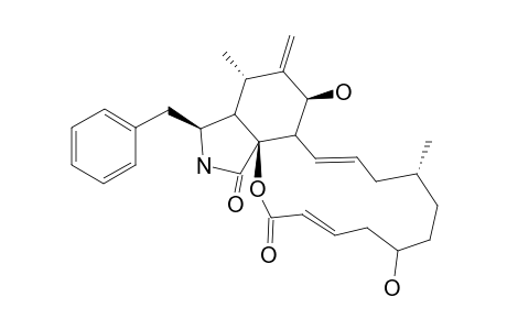 CYTOCHALASIN-Z3;(7S,13E,16R,21E)-7,19-DIHYDROXY-16-METHYL-10-PHENYL-24-OXA-[14]-CYTOCHALASA-6(12),13,21-TRIENE-1,23-DIONE