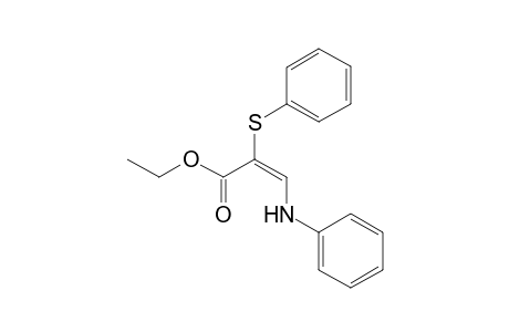 ETHYL-(E)-3-PHENYLAMINO-2-PHENYLSULFANYLPROPENOATE