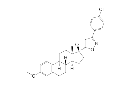 3-METHOXY-17-ALPHA-[3'-(4''-CHLORO)-PHENYL-ISOXAZOL-5'-YL]-ESTRA-1,3,5(10)-TRIEN-17-BETA-OL