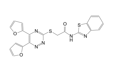 acetamide, N-(2-benzothiazolyl)-2-[[5,6-di(2-furanyl)-1,2,4-triazin-3-yl]thio]-