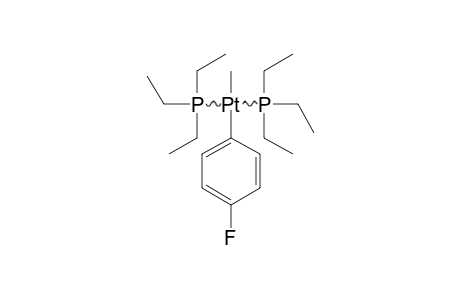 TRANS-METHYL-4-FLUOROPHENYL-BIS-(TRIETHYLPHOSPHINE)-PLATINUM-(II)