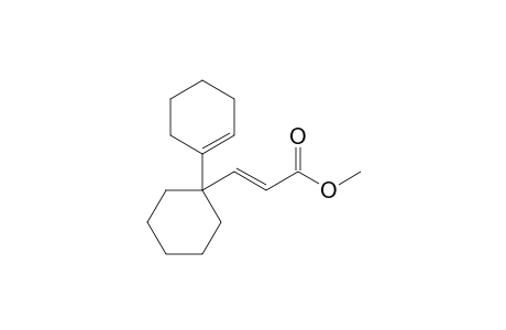 E-Methyl 3-[1-(cyclohex-1-enyl)cyclohexyl]propenoate