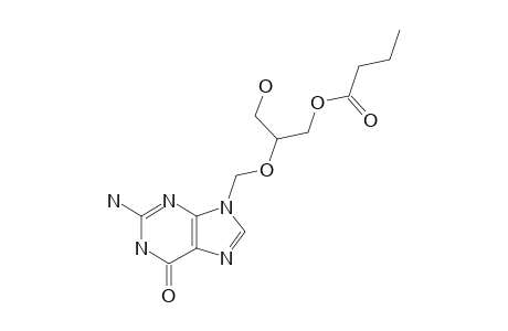 9-[(3-BUTYRYLOXY-1-HYDROXY-2-PROPOXY)-METHYL]-GUANINE