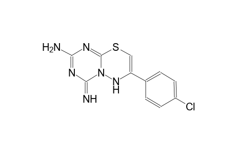 7-(4-Chlorophenyl)-4-imino-4H,6H-[1,3,5]triazino[2,1-b][1,3,4]thiadiazin-2-ylamine