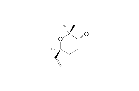 6-VINYL-3-ALPHA-HYDROXY-2,2,6-ALPHA-TRIMETHYL-TETRAHYDROPYRAN;MAJOR_ISOMER